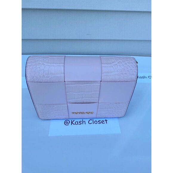 Michael Kors crossbody mercer small convertible clutch purse powder blush - Picture 12 of 12